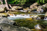 Calming waters flowing West Prong Little Pigeon River Gatlinburg