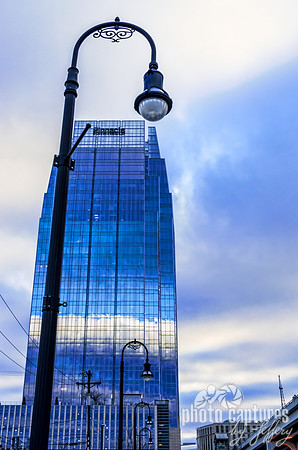 Pinnacle Building And Lamp Post Nashville TN