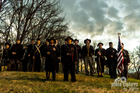 Civil War reenactors at Sesquicentennial in Franklin TN