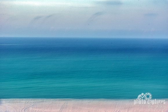Artistic Calming Rendering of Beach and Ocean