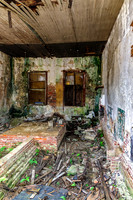 Inside View Dilapidated Building Broad Street Newville AL