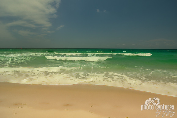 Artistic Rendering Emerald Green Ocean and Beach