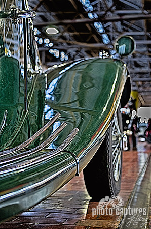 Green runner on 1955 MG TF-1500 Lane Motor Museum
