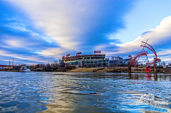 Waters Of The Cumberland River Downtown Nashville TN