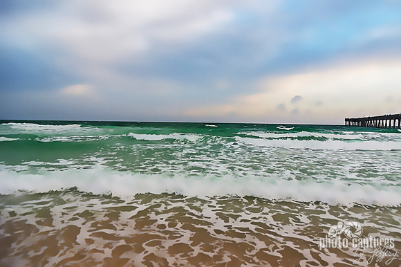 Golden Evening Panama City Beach FL Artistic Rendering
