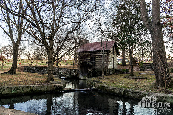 Waterwheel Along Creek Woodlawn Cemetery Nashville TN