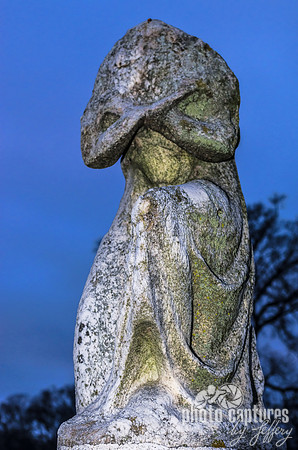 Weathered Sculpture At City Cemetery Nashville TN