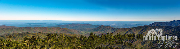 Panorama Up On High Smoky Mountains