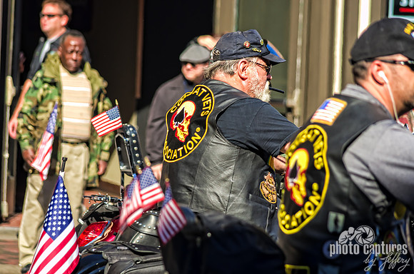 Two Biker Vets At Veterans Day Parade Nashville TN