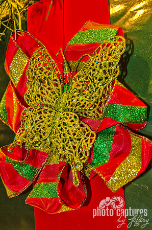 Large Green Butterfly On Present Country Christmas Nashville TN