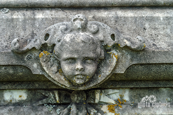 Head Carved In Stone Monument