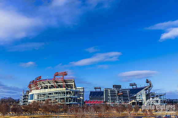 LP Field Stadium Against Blue Sky Nashville TN