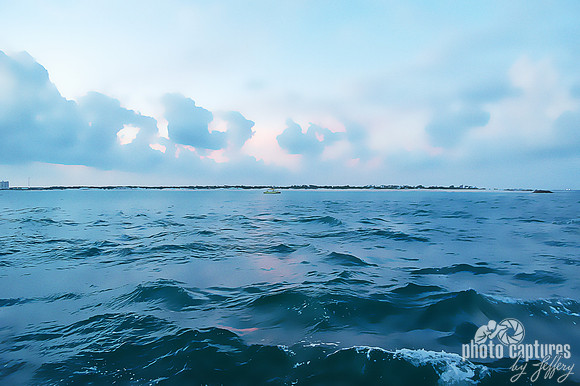 Artistic Rendering of Sunset Ocean View