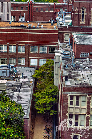 Bikes Lined Up Next To Building